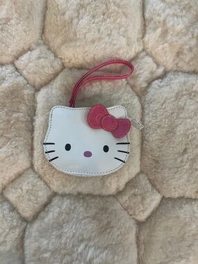 Sanrio White & Pink Hello Kitty Wristlet Pouch